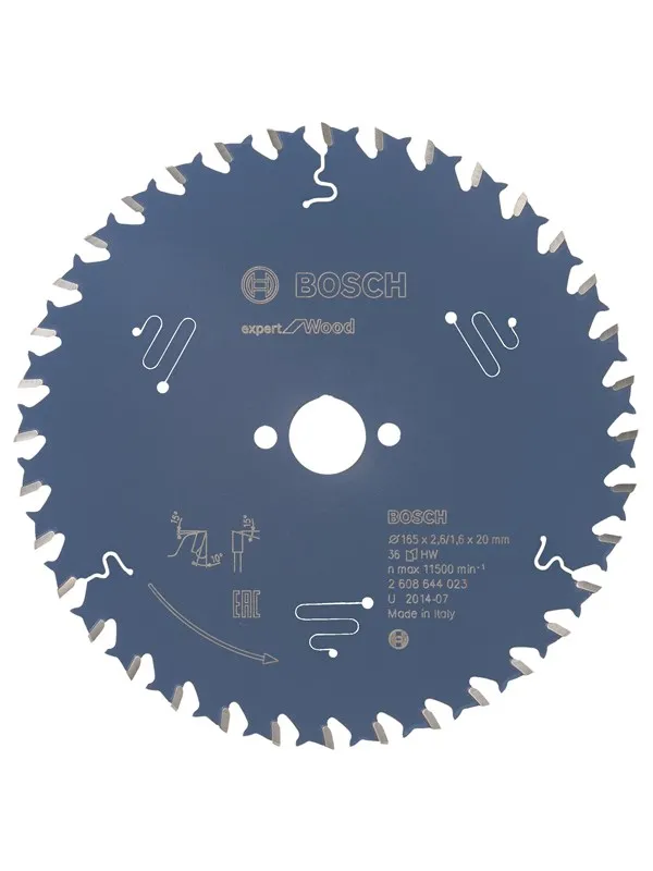 Bosch Sirkelsagblad Expert for Wood 165 x 20 x 2,6 mm, 36