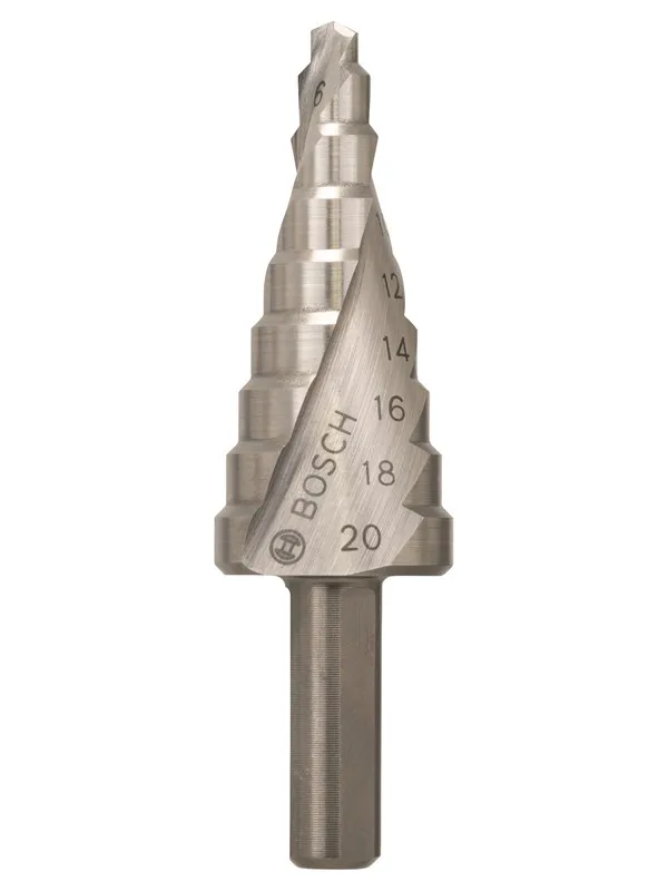 Bosch Trinnbor HSS 4 - 20 mm, 8,0 mm, 70,5 mm