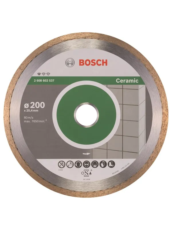 Bosch Diamantkappeskive standard for Ceramic 200 x 25,40 x 1,6 x 7 mm