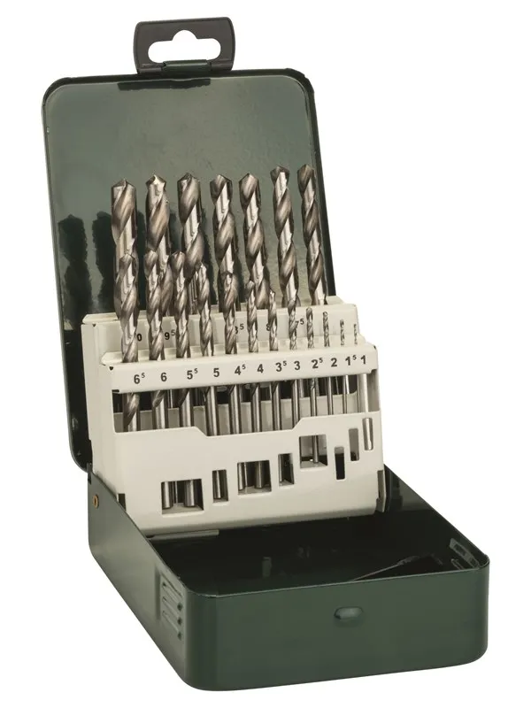 Bosch 19-delers metallbor-sett HSS-G, DIN 338 1,0; 1,5; 2,0; 2,5; 3,0; 3,5; 4,0; 4,5; 5,0; 5,5; 6,0; 6,5; 7,0; 7,5; 8,0; 8,5; 9,0; 9,5; 10,0 mm