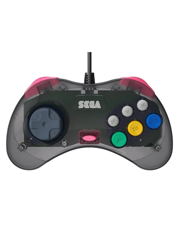 Retro-Bit SEGA Saturn USB - Grey for PC - Wired Controller - MAC