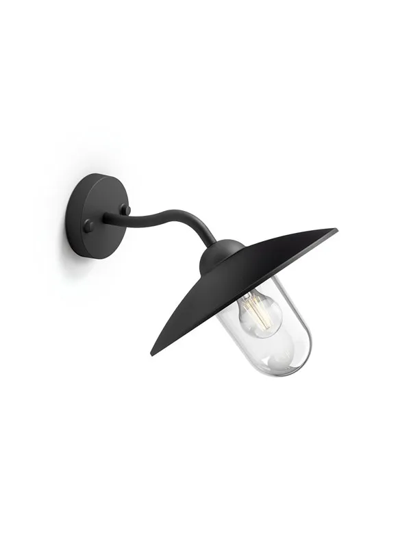 Philips Hammock wall lantern black 1x60W 230V