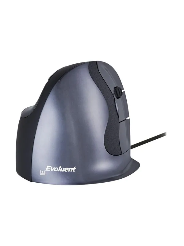 Bakker Elkhuizen Evoluent D - mouse - USB - Vertical mouse - Optisk - 6 - Grå