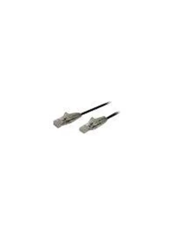 StarTech.com 2m CAT6 Cable - Black Slim CAT6 Patch Cord - Snagless - LSZH - patch cable - 2 m - black - Svart - 2m
