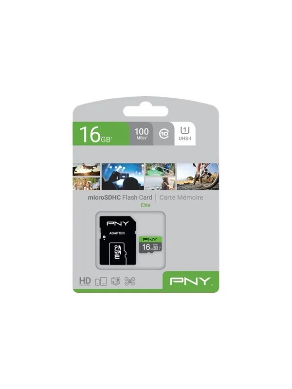 PNY Elite MicroSD/SD - 85MB/s - 16GB