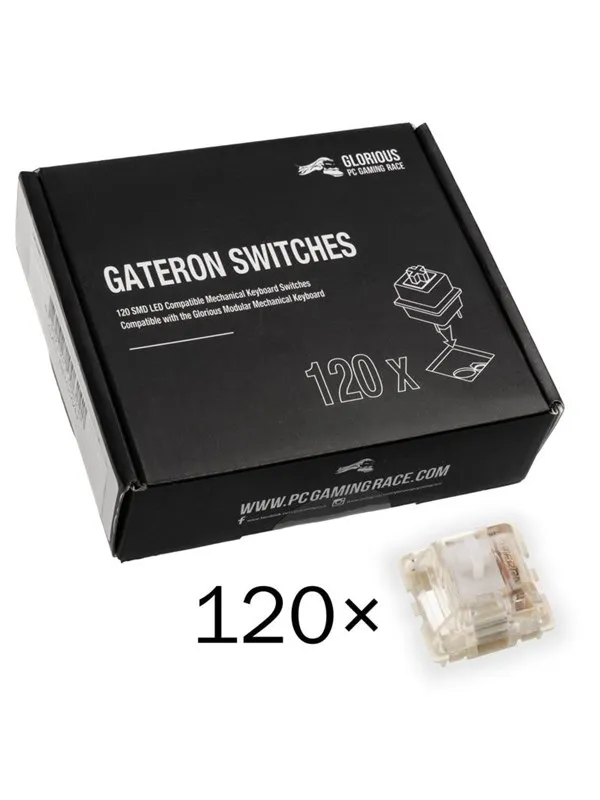 Glorious Gateron Clear Switches (120 pcs) - Tastebryter