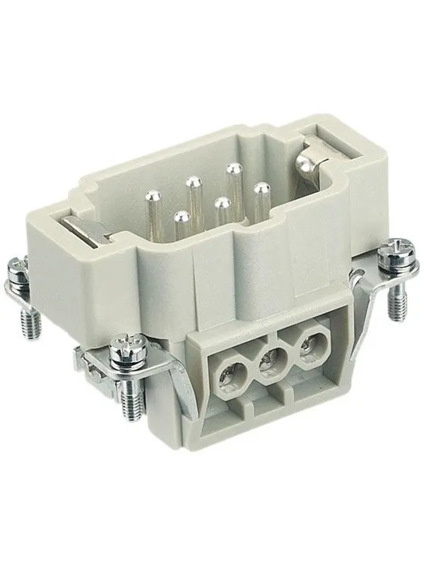 Harting Han e 06 pos male insert screw