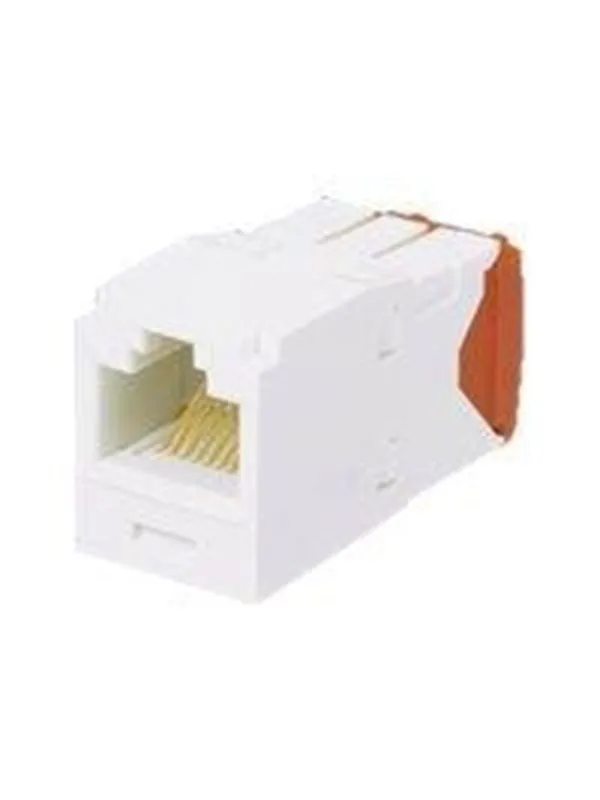 PANDUIT Mini-com module cat 5e utp 8 pos 8 wire universal red.