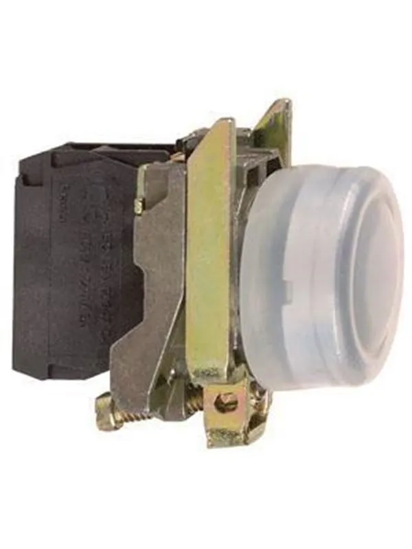 Schneider Electric Harmony push button complete with spring return in black and