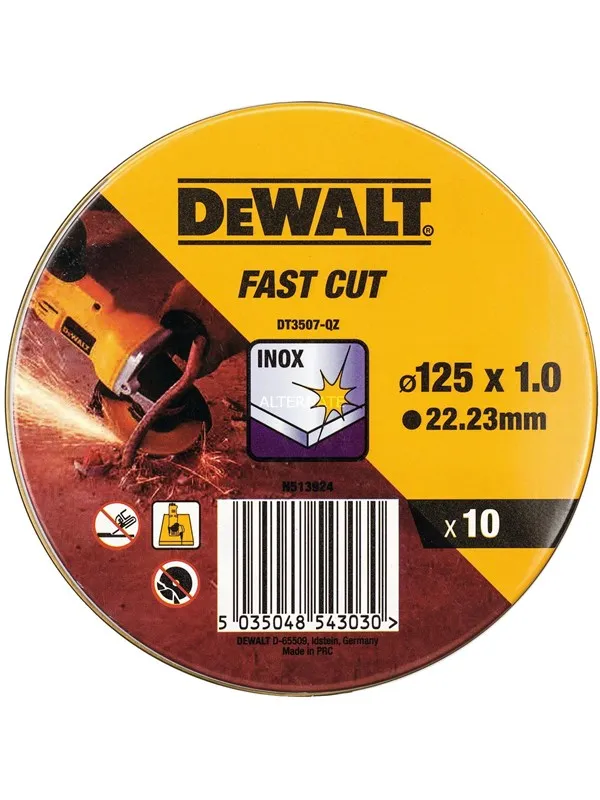 Dewalt Kutteskive 125mm x 22,23mm x 1,0mm - DT3507