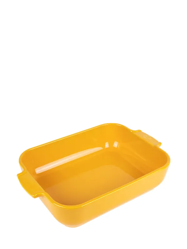 Peugeot Appolia Rectangular oven dish 32 cm saffron yellow
