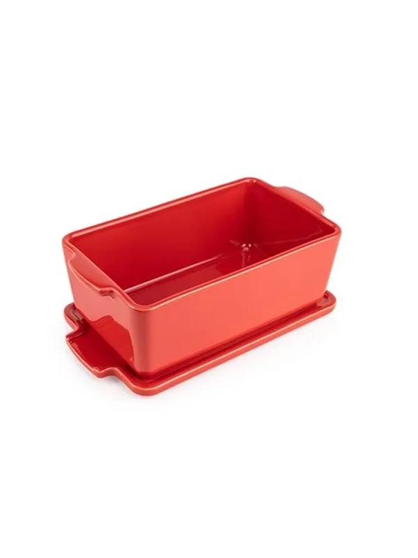 Peugeot Appolia Terrine with lid & press red