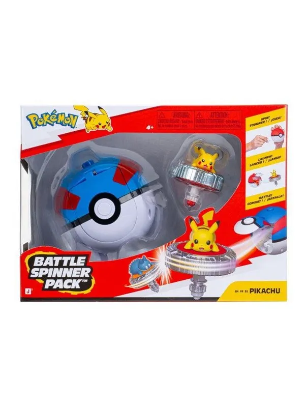 Pokemon BATTLE SPINNER PIKACHU WITH GREAT BALL