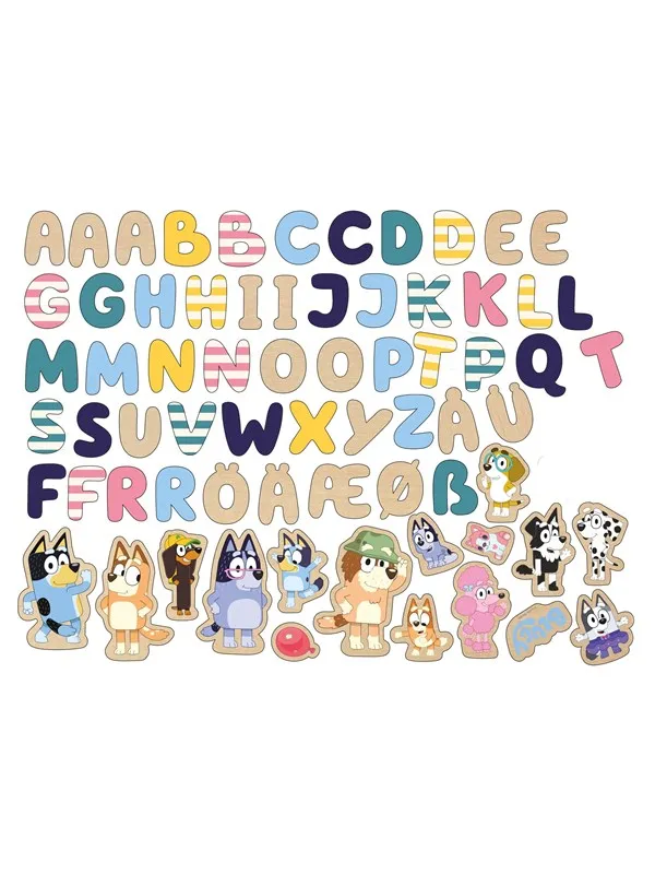 Bluey magnetic letters