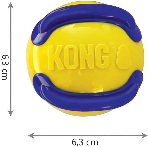 KONG Dog Toy Jaxx Brights Ball Assorted Colors Medium 6cm