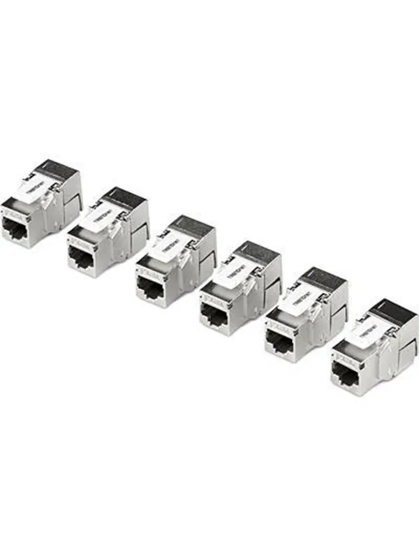 TRENDnet TC-K06C6A Shielded Cat6A Keystone Jack (6-Pack)