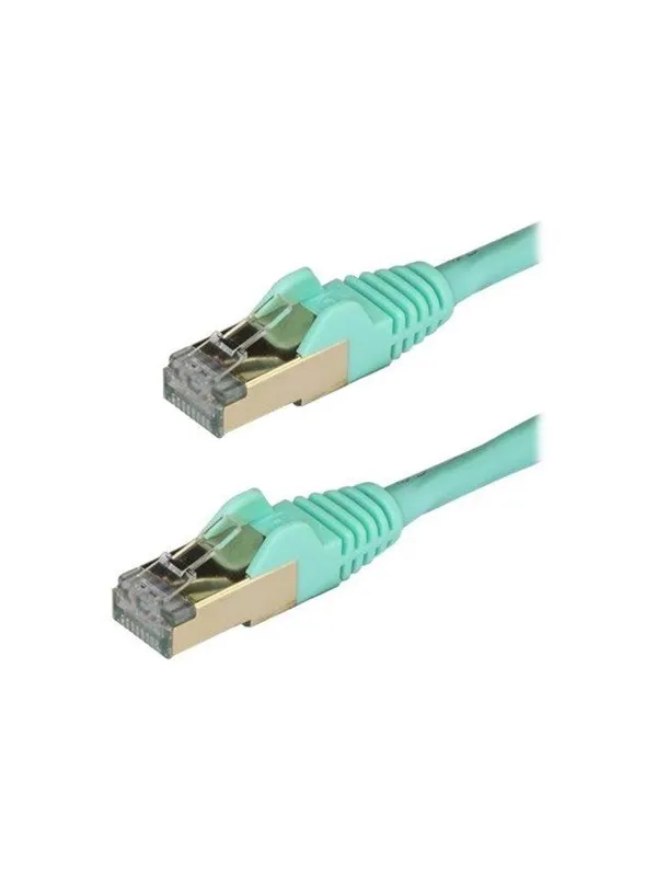 StarTech.com 2m Aqua Cat6a / Cat 6a Shielded Ethernet Patch Cable 2 m - patch cable - 2 m - aqua - Grønn - 2m