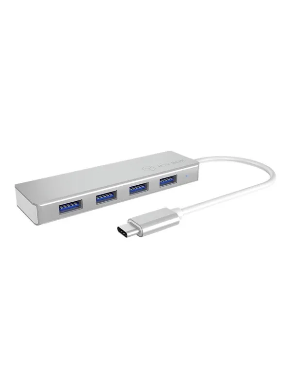 ICY BOX IB-HUB1425-C3 USB-hub - USB 3.2 - 4 porter - Sølv