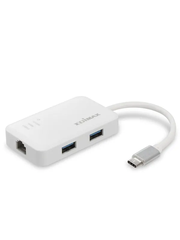 Edimax EU-4308 USB-C to 3-Port USB 3.0 Gigabit Ethernet Hub