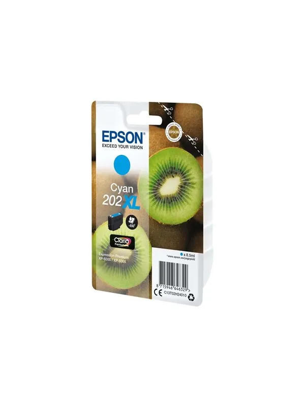 Epson 202XL - XL - cyan - original - blækpatron