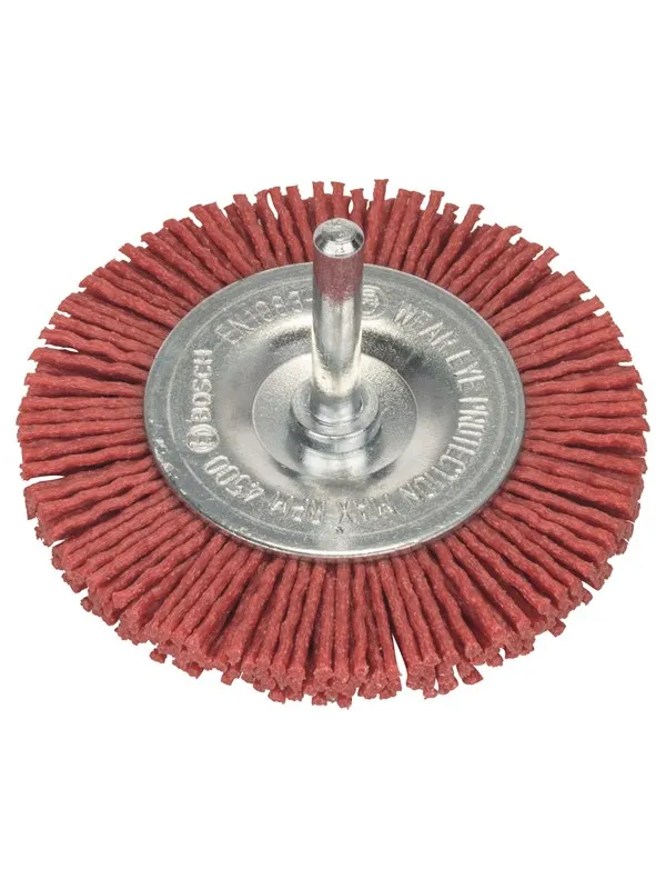 Bosch Skivebørster til bormaskiner - nylontråd med korundslipemiddel K80, 75 mm Diameter = 75 mm