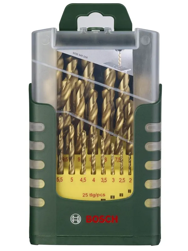 Bosch 19-delers HSS-Tin-metallborsett