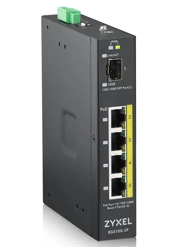 ZyXEL RGS100-5P 5-port GbE Unmanaged PoE Switch