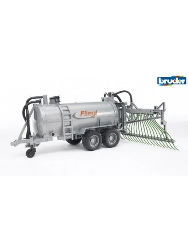 Bruder  Fliegl barrel trailer with spread tubes