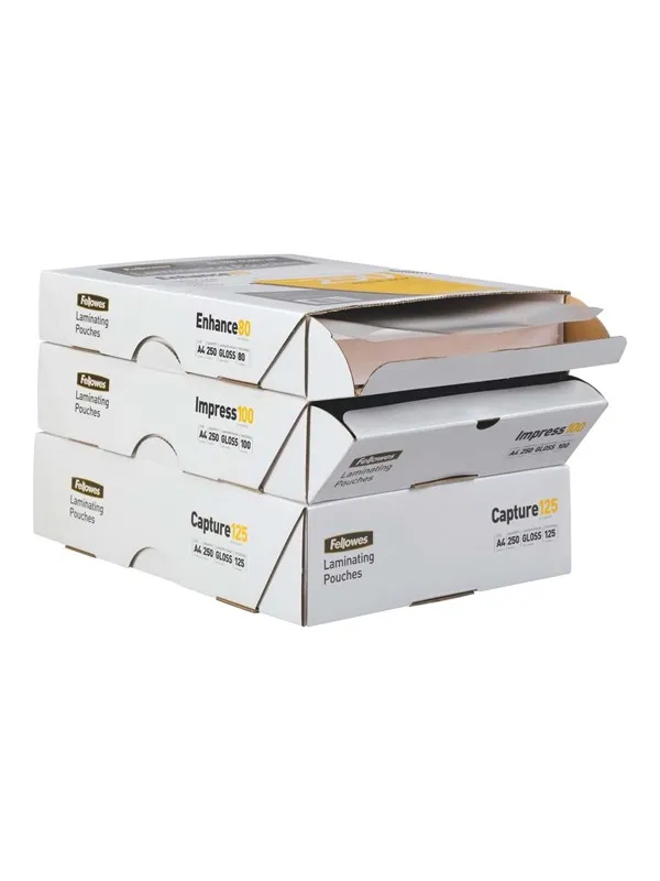 Fellowes A4 Pre-Punched 80 Micron Laminating Pouch