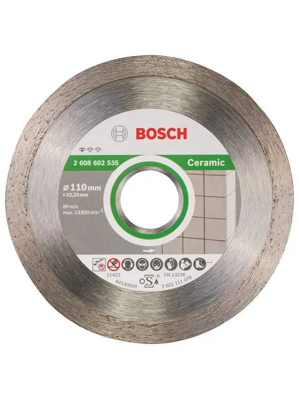 Bosch Diamantkappeskive standard for Ceramic 110 x 22,23 x 1,6 x 7,5 mm