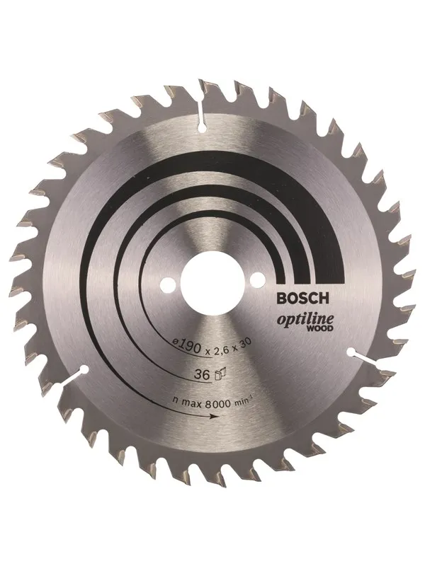 Bosch Sirkelsagblad Optiline Wood 190 x 30 x 2,6 mm, 36