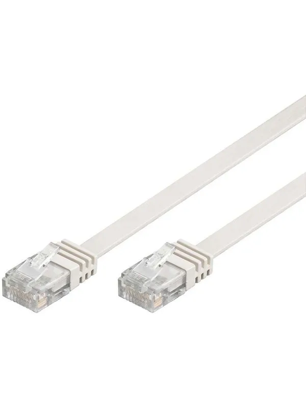 Pro LAN CAT 6 UTP Flat - Hvit - 5m
