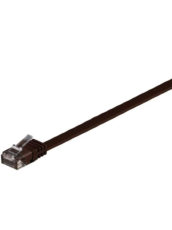 Pro LAN CAT 6 UTP Flat - Brown - 3m