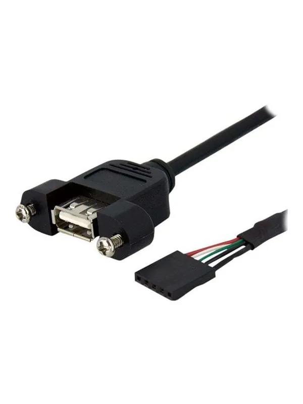 StarTech.com Panel Mount USB Cable USB A to Motherboard Header Cable