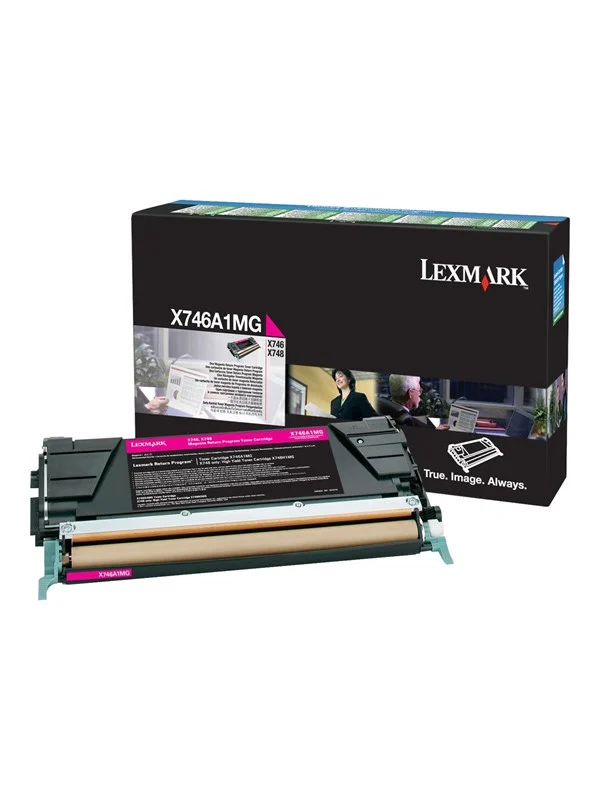 Lexmark X746A1MG - Magenta toner - Laser toner Rød