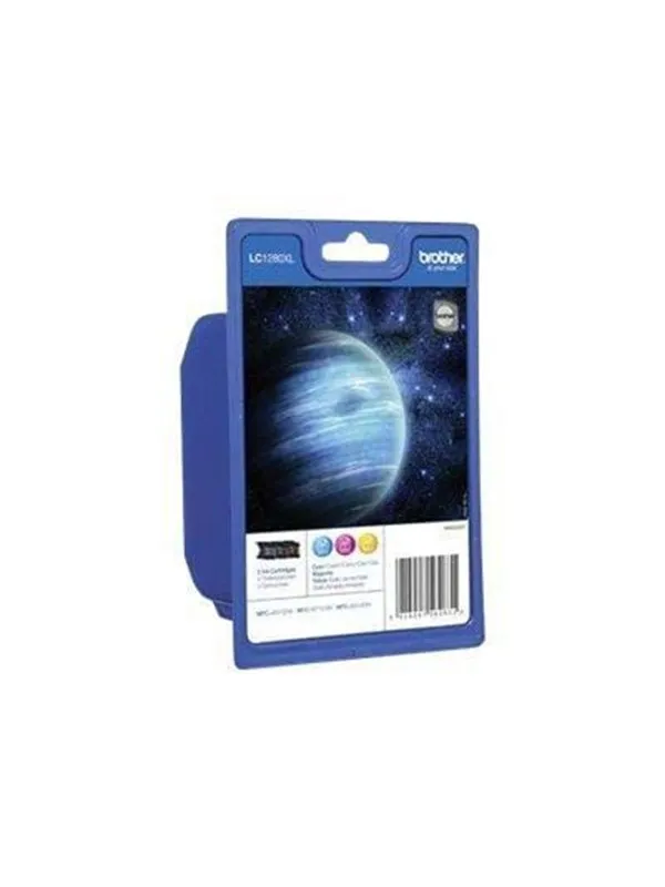 Brother LC1280XLRBW - Valuepack (CMY) - Blekkpatron Cyan
