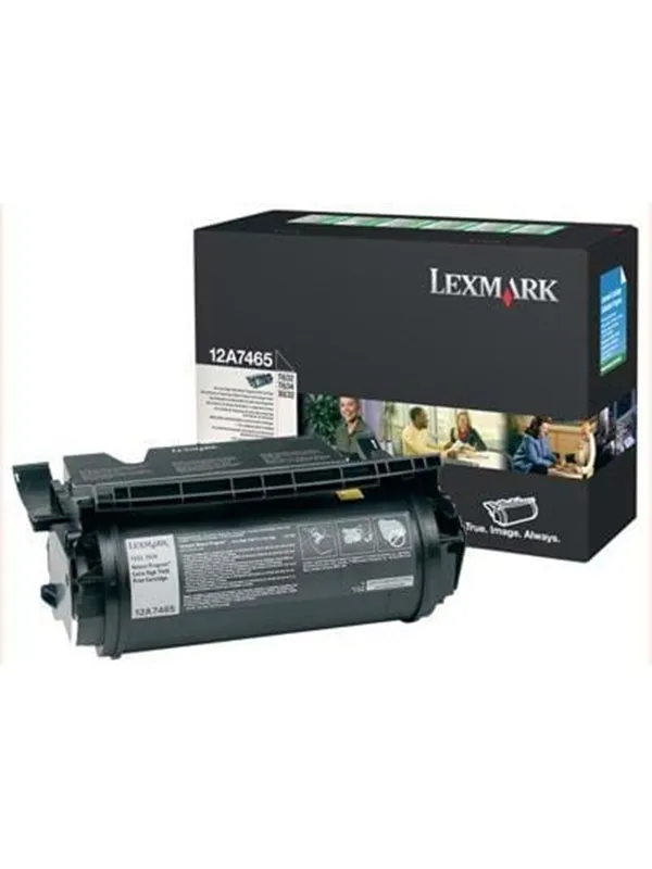 Lexmark 12A7610 Toner Black - Laser toner Svart