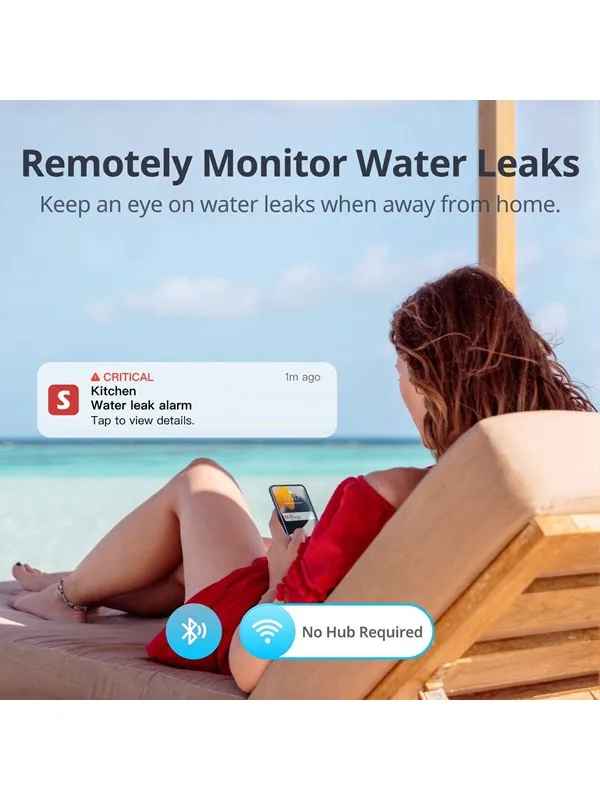 SwitchBot Water Leak Detector with Sensor Cable