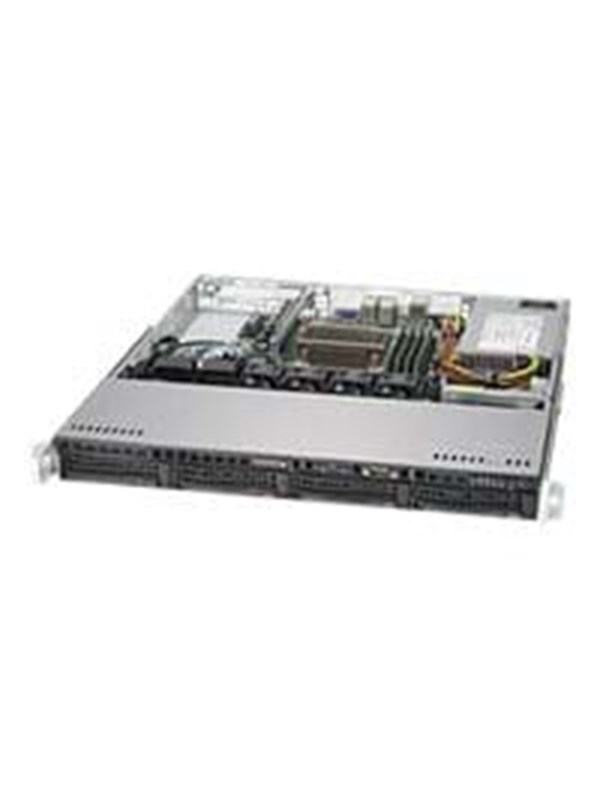 Supermicro SC813M FTQC-350CB2 - Kabinett - Server (Rack) - Svart