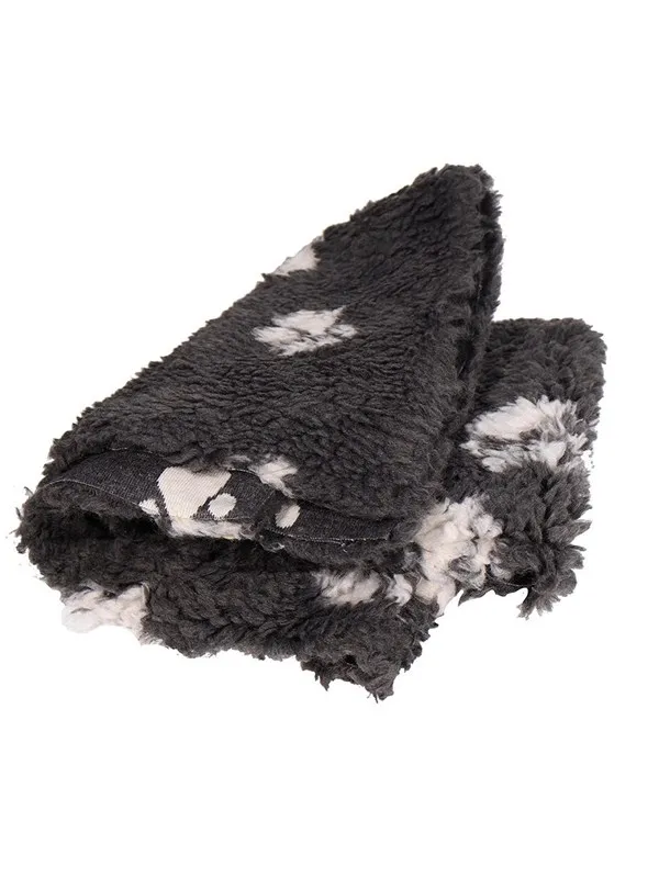 Active Canis Grå vetbed med poter 75x60cm liten