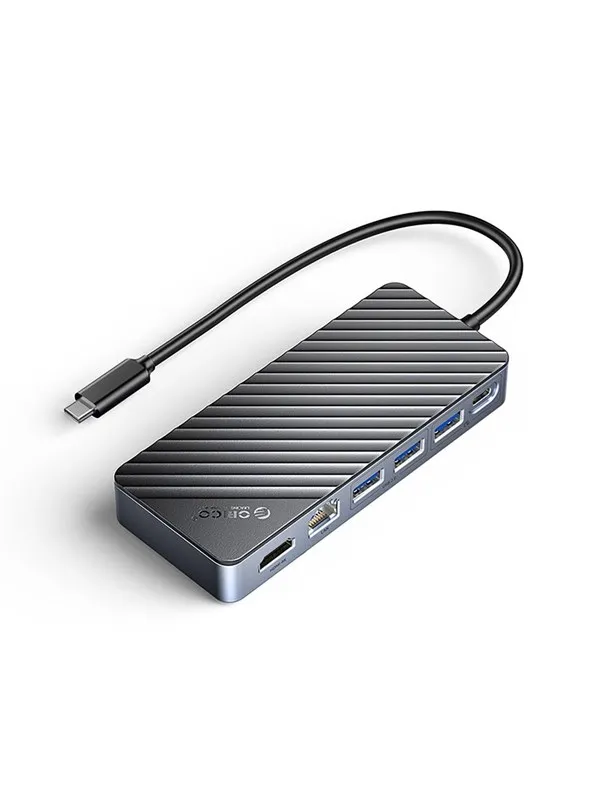 ORICO OM28PR-G2 USB-C Docking Station with M.2 Drive Slot + 1 x USB-A 3.2 + 1x USB-C 3.2 + 2x USB-A 2.0 + 1x HDMI + 1x Ethernet - Black
