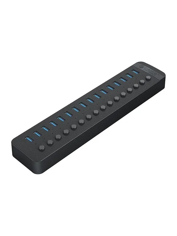 ORICO CT2U3-16AB 16x USB-A 3.0 Hub with Switches - Black USB-hub - USB 3.0 - 16 porter - Svart