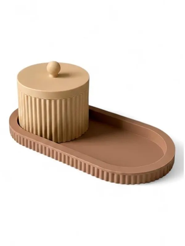 Simiu ROYAL TRAY - Beige/Mocha - 21cm