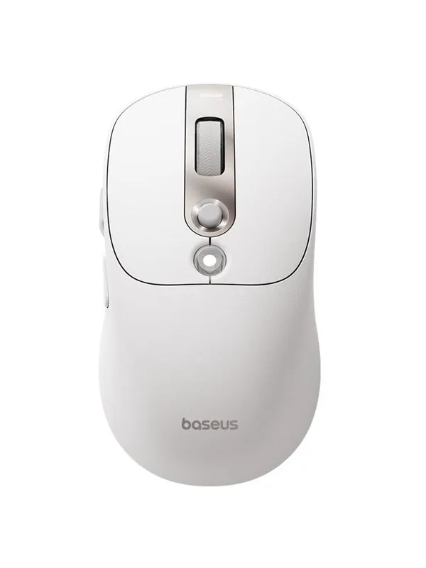Baseus Editor Wireless Computer Mouse with 800mAh Battery and Battery Status Indicator - White - Mus - Hvit