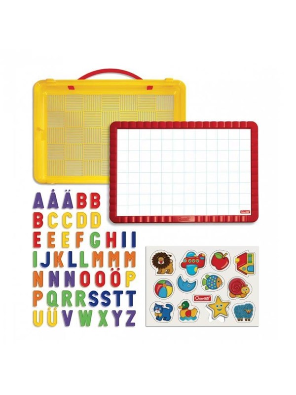 Quercetti - Magnetic Board Letters in Storage Case