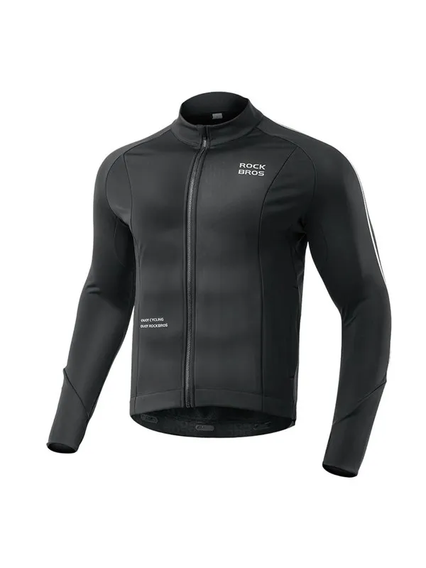 Rockbros Fall/Winter Long Sleeve Cycling Jacket XL - Black