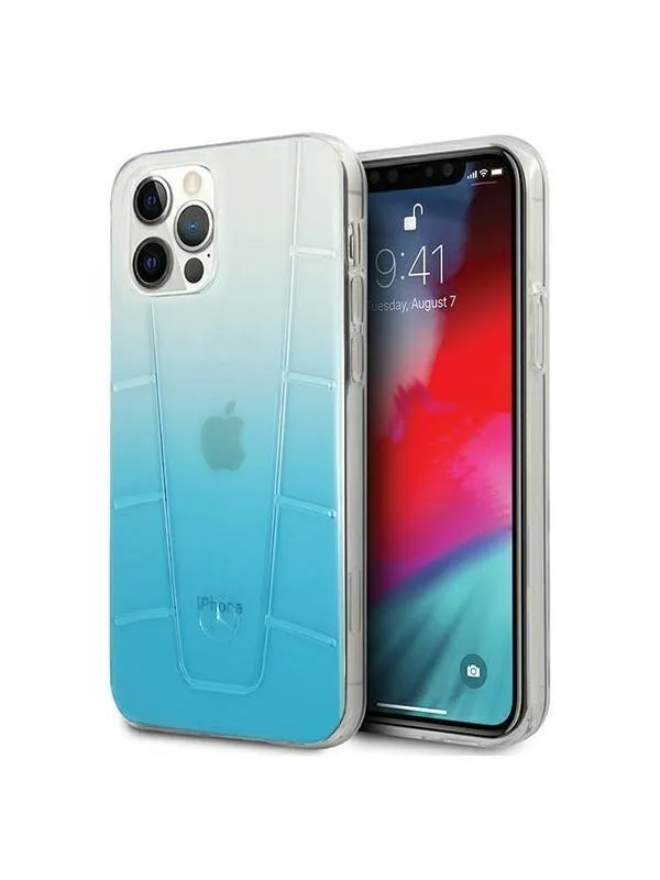 Mercedes Transparent Line Case for iPhone 12 / iPhone 12 Pro - Blue