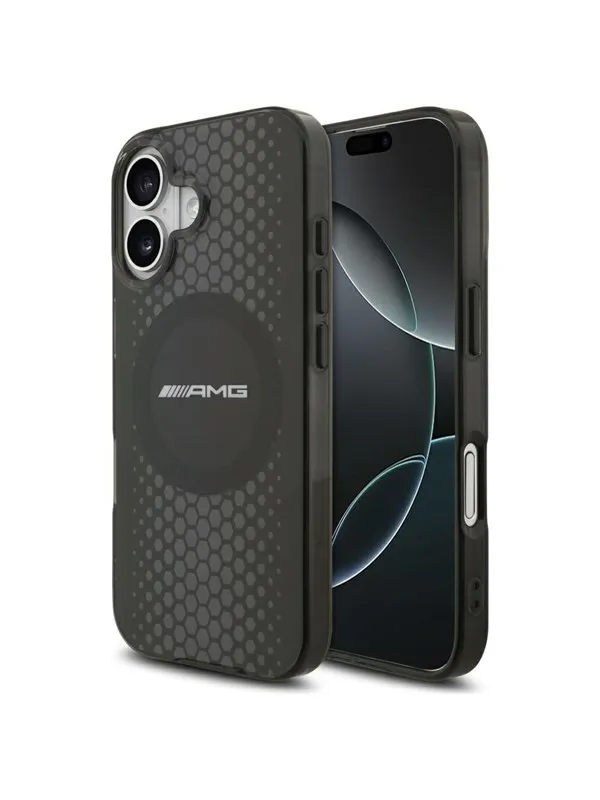 Mercedes AMG Double Layer Transparent Graphics MagSafe Case for iPhone 17 - Black