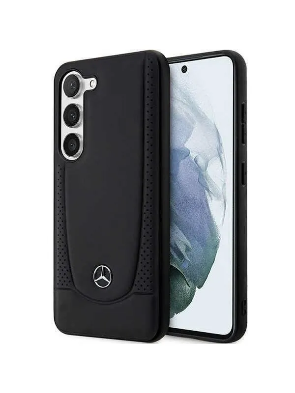 Mercedes Leather Urban Case for Samsung Galaxy S23 - Black