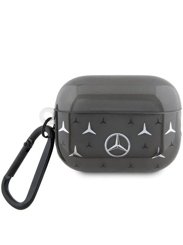 Mercedes Large Star Pattern Case for AirPods Pro 2 (2022/2023) - Black